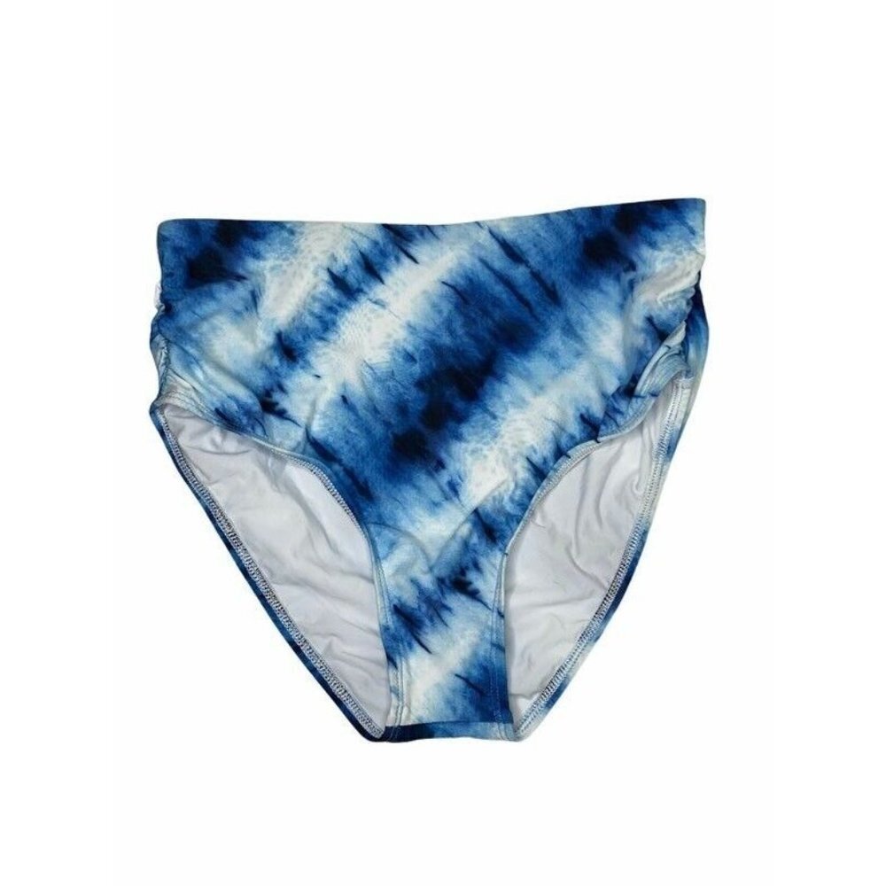 Splendid Womens Bikini Swim Bottom Blue‎ White Tie
